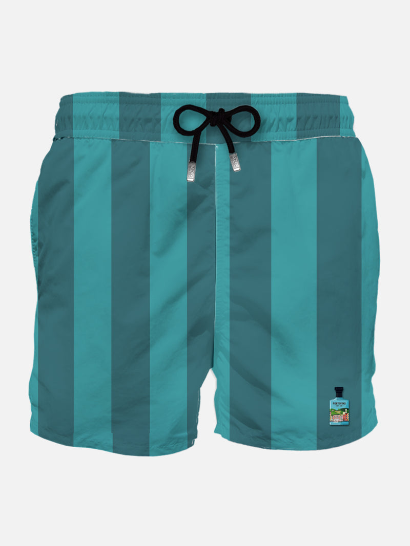 Klassische Herren-Badeshorts mit Portofino-Gin-Patch | PORTOFINO DRY GIN SONDEREDITION