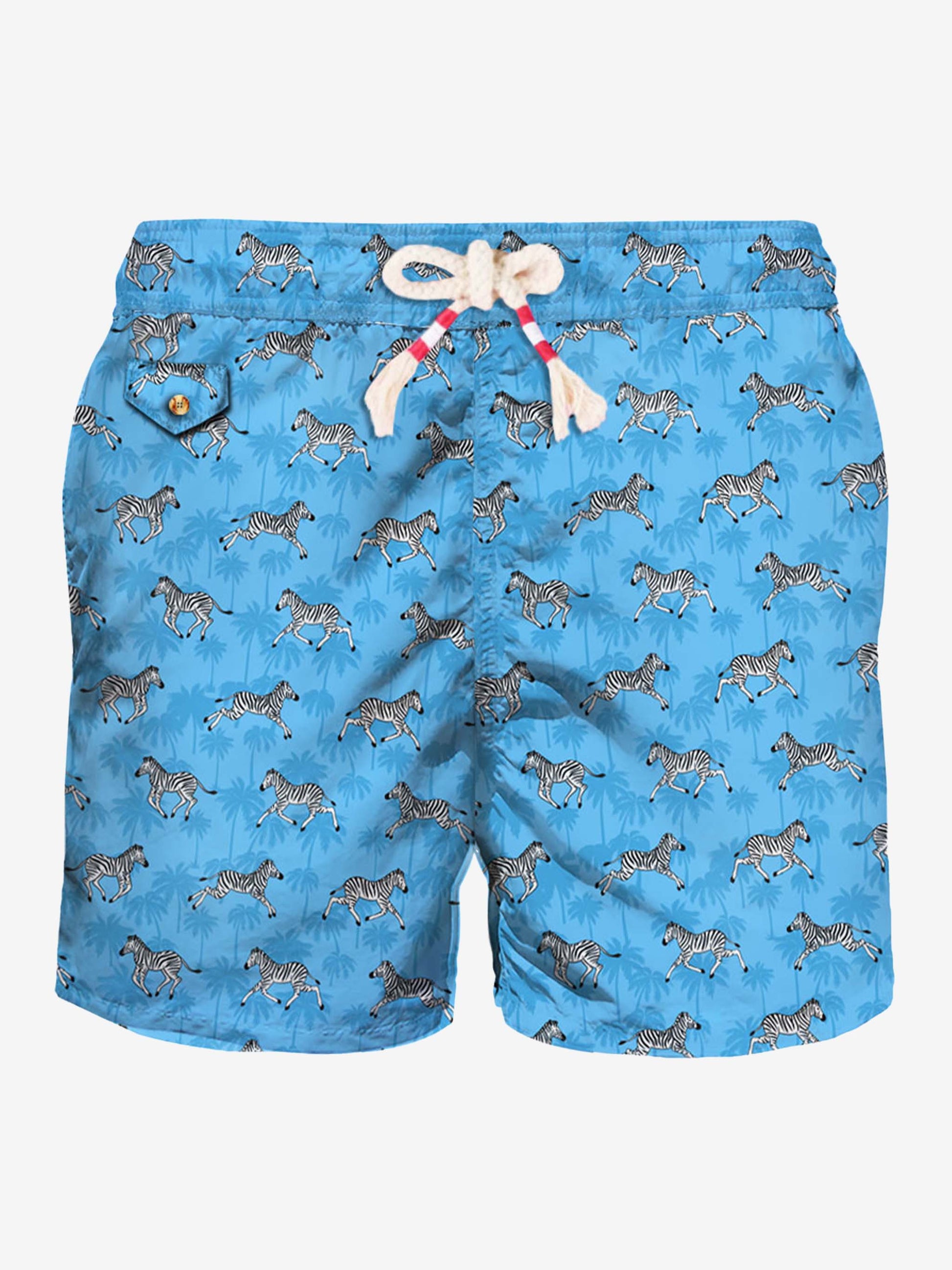 Light fabric man swim shorts zebra print - MC2 Saint Barth