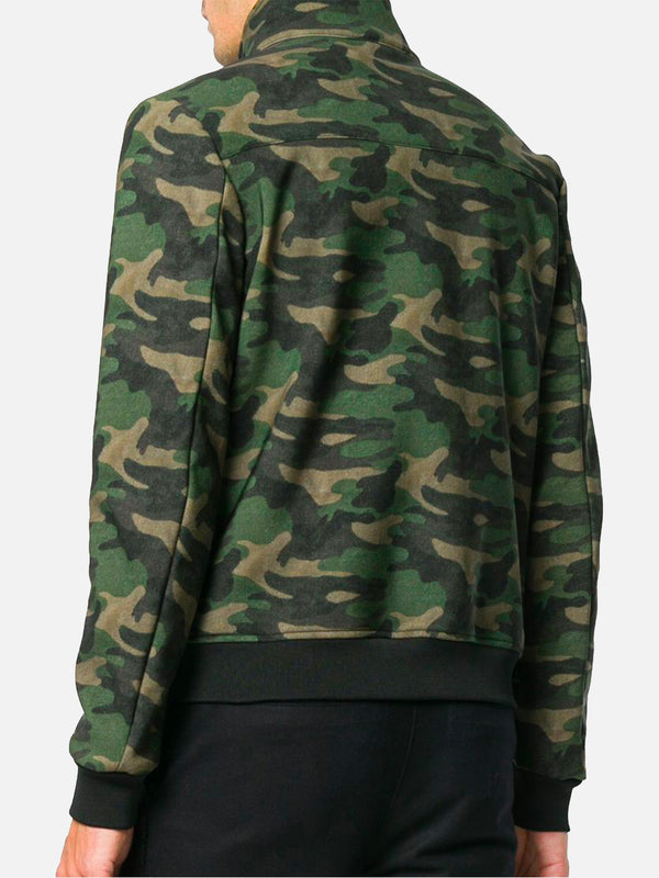 Man mid-weight camouflage bomber jacket