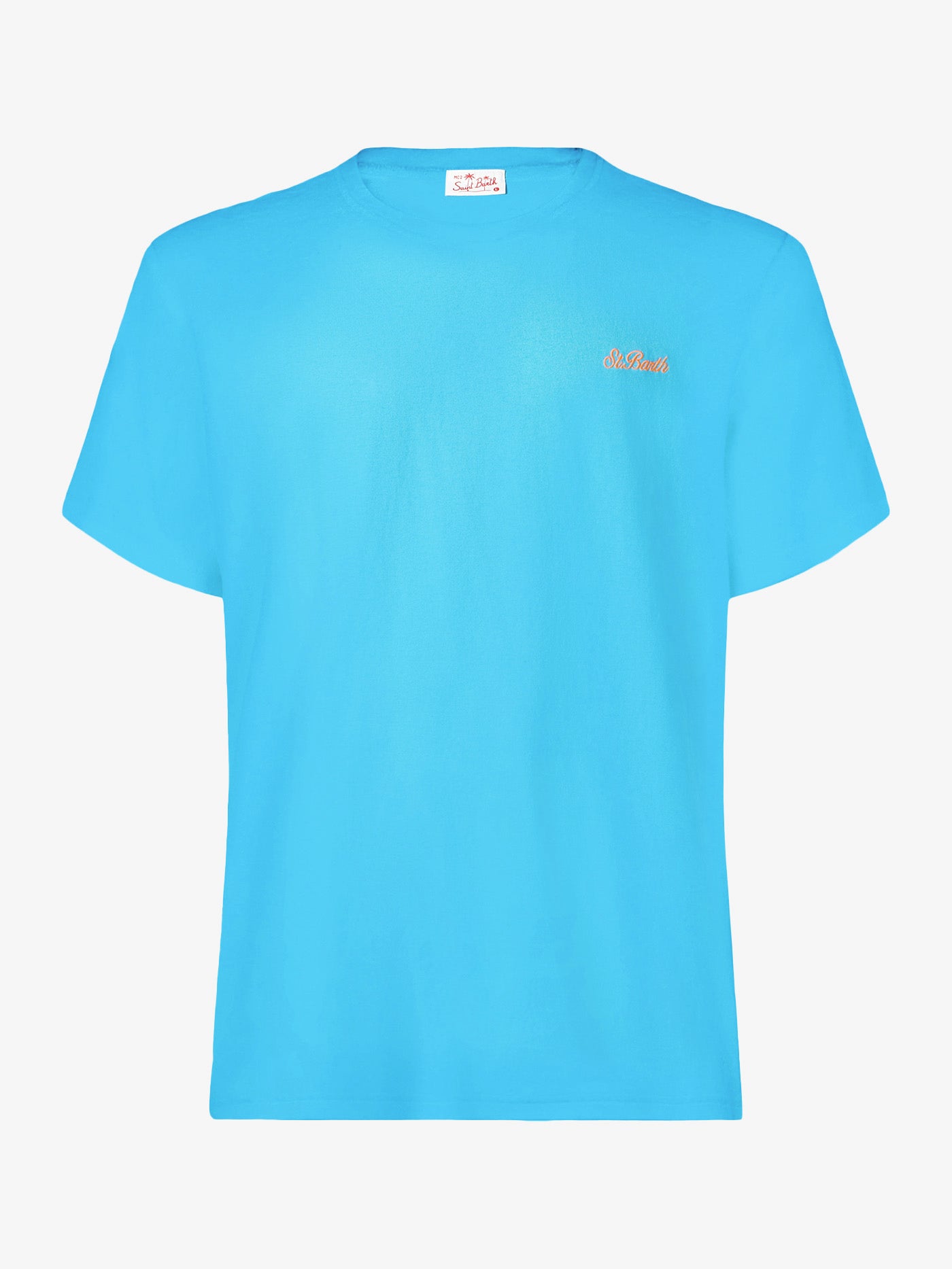 Herren-T-Shirt aus hellblauer Baumwolle
