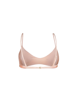 Shiny nude bralette
