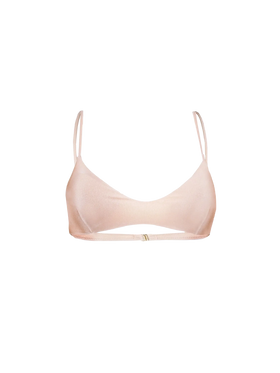 Shiny nude bralette