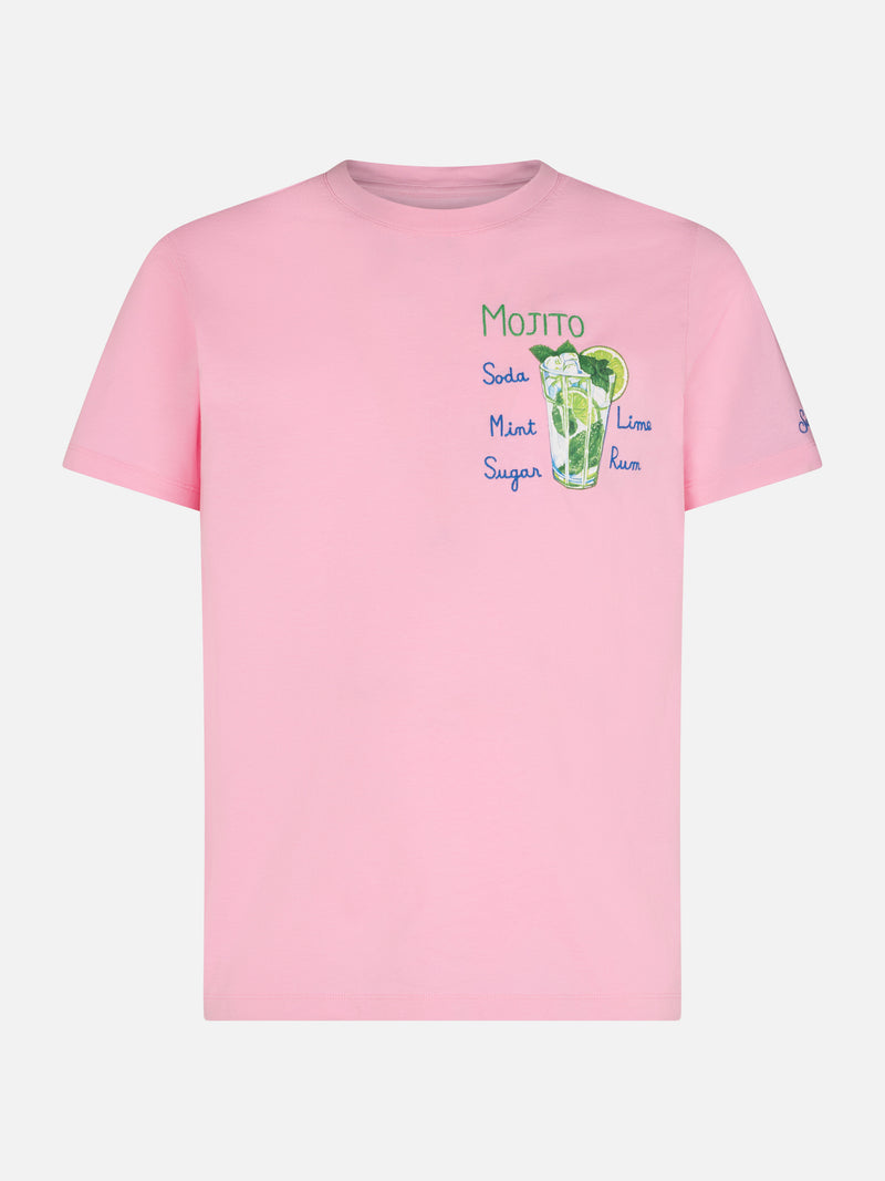 T-shirt da uomo in cotone con stampa Mojito