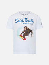 T-shirt da bambino Saint Barth Monkey Surf