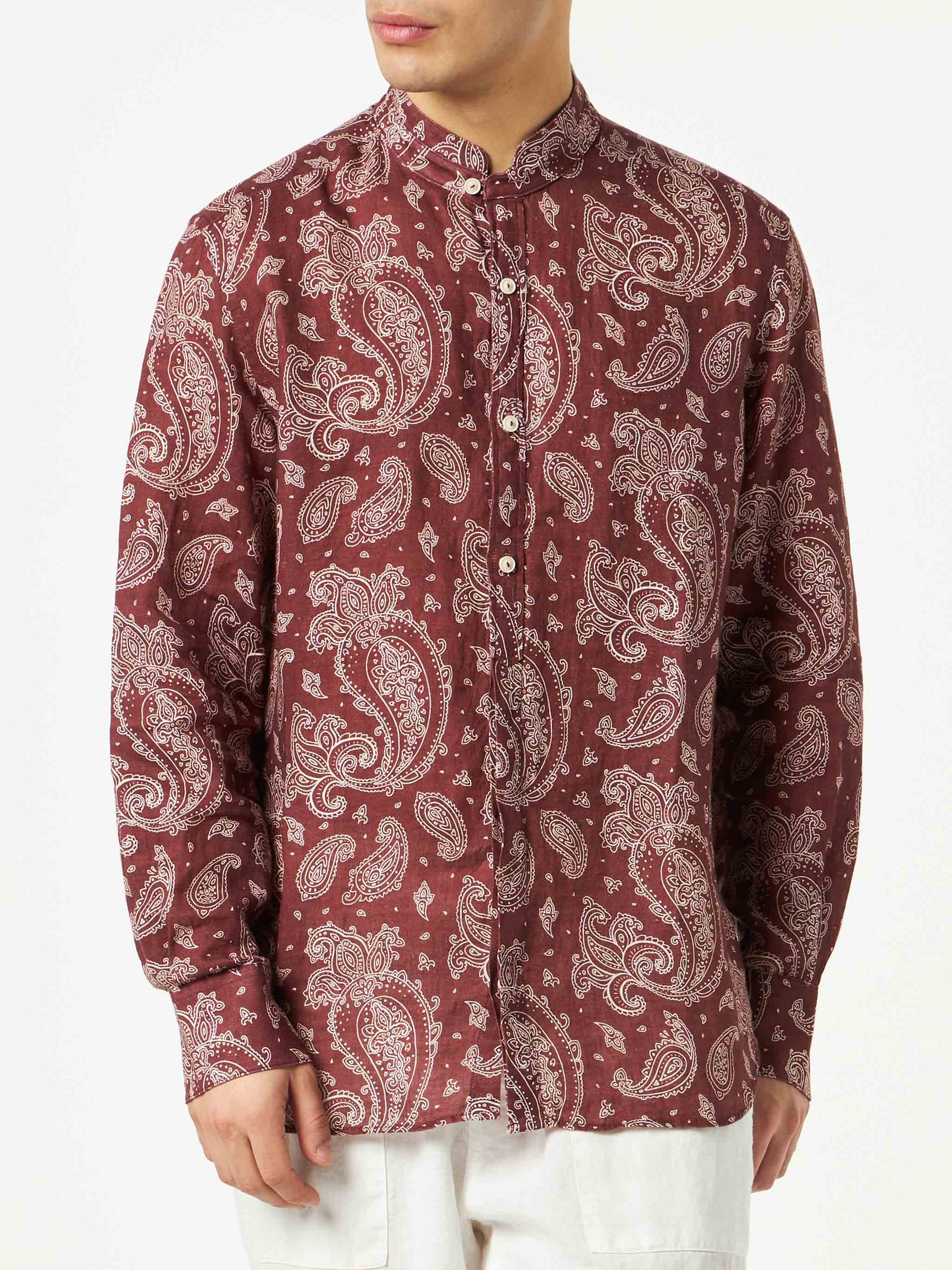 Man shirt with paisley print - MC2 Saint Barth