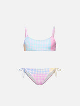 Girl patchwork bikini