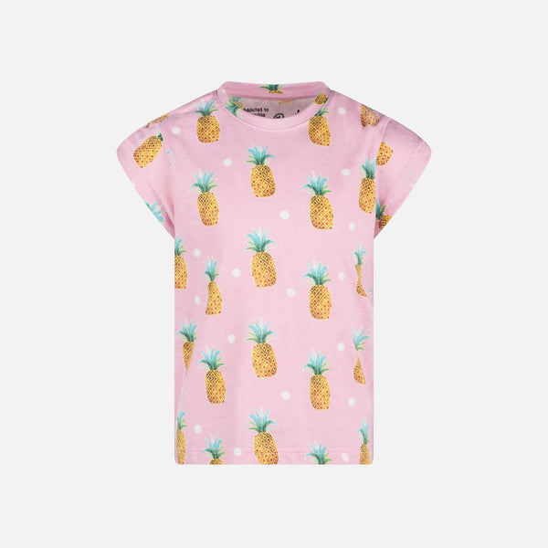 Girll t-shirt with pineapple print