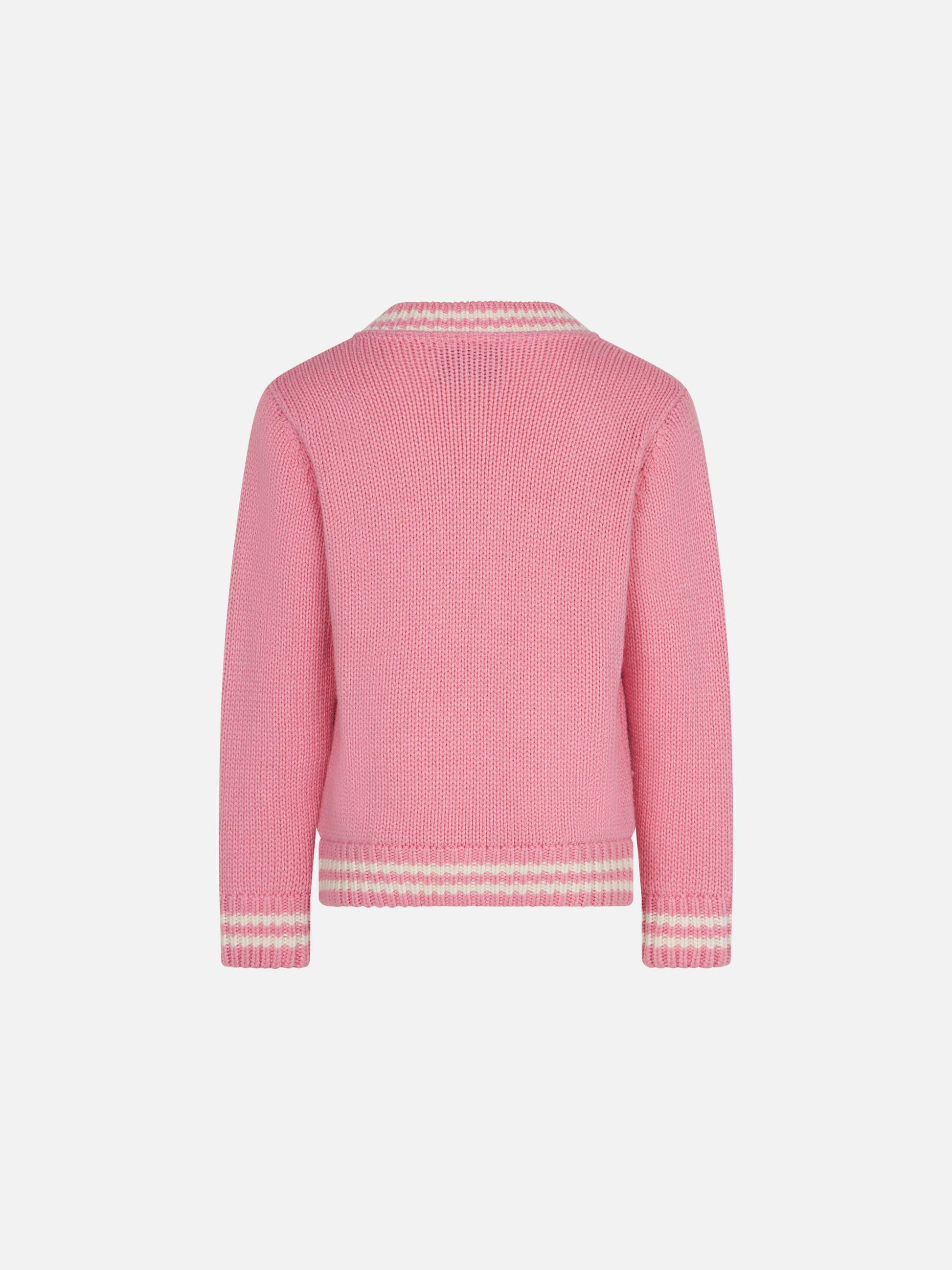 Girl pink college cardigan - MC2 Saint Barth