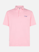 Poloshirt aus rosa effetto sfumato-Jersey