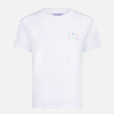 Damen-Baumwoll-T-Shirt mit Portami al mare! bestickt