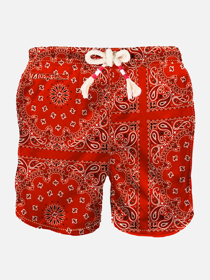 Red man swim shorts