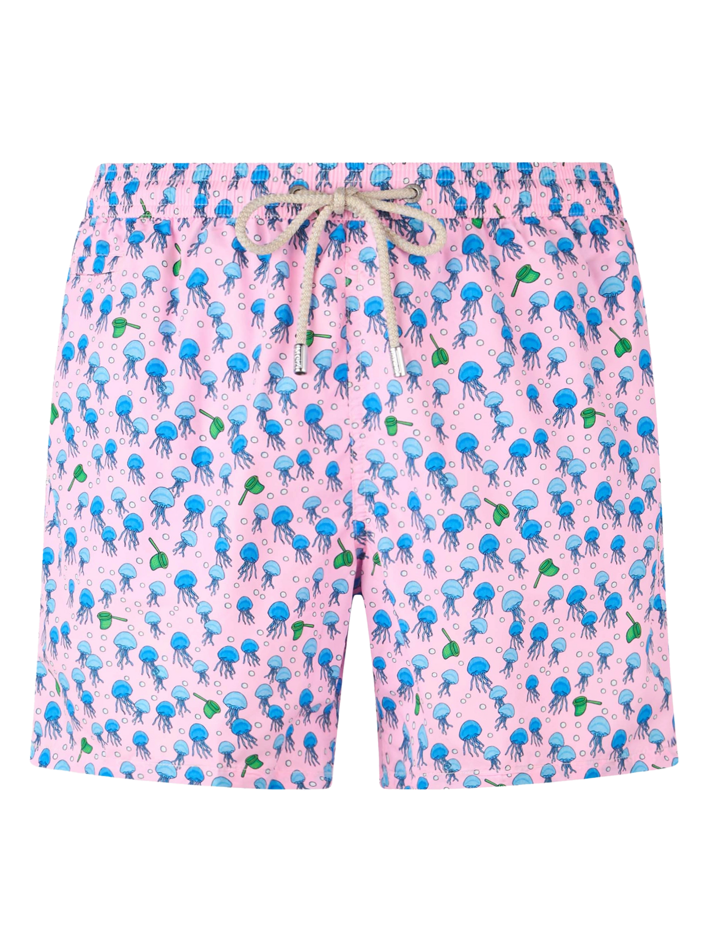 Man lightweight fabric swim-shorts Lighting Micro Fantasy with jellyfishes print