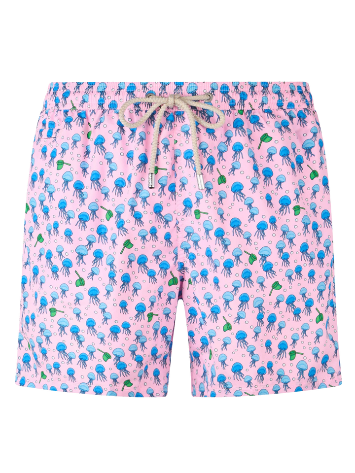Herren-Badeshorts aus leichtem Stoff Lighting Micro Fantasy mit Quallen-Print