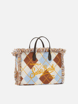 Colette Wollhandtasche mit Argyle-Print