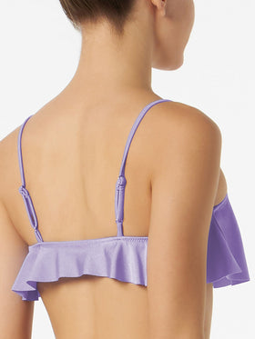 Woman lilac bralette with volant - MC2 Saint Barth