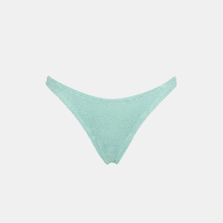 Naomi sage green crinkle cheeky swim briefs