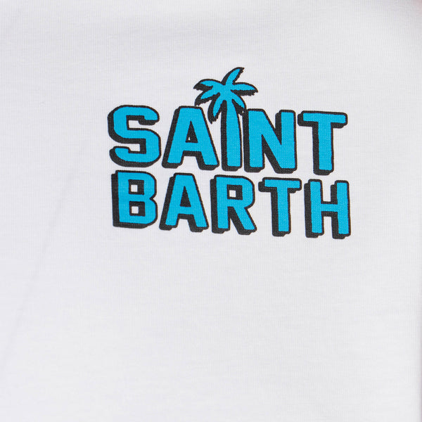 Baumwoll-T-Shirt für Jungen mit St. Barth Happy Days-Aufdruck