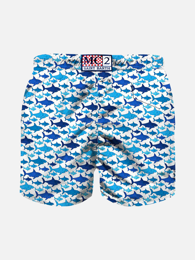 Badeshorts für Jungen mit Hai-Print