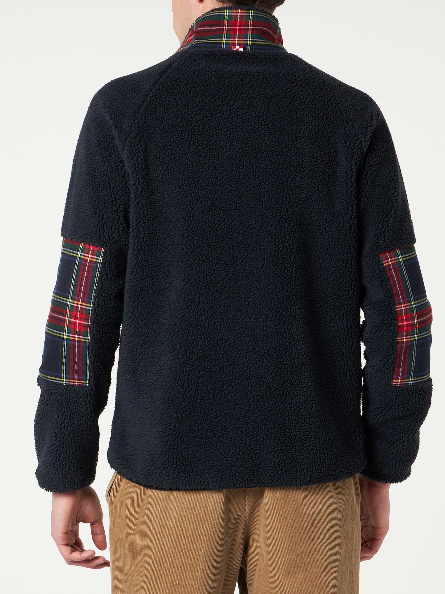 Sherpa jacket with pocket and St. Barth embroidery - MC2 Saint Barth