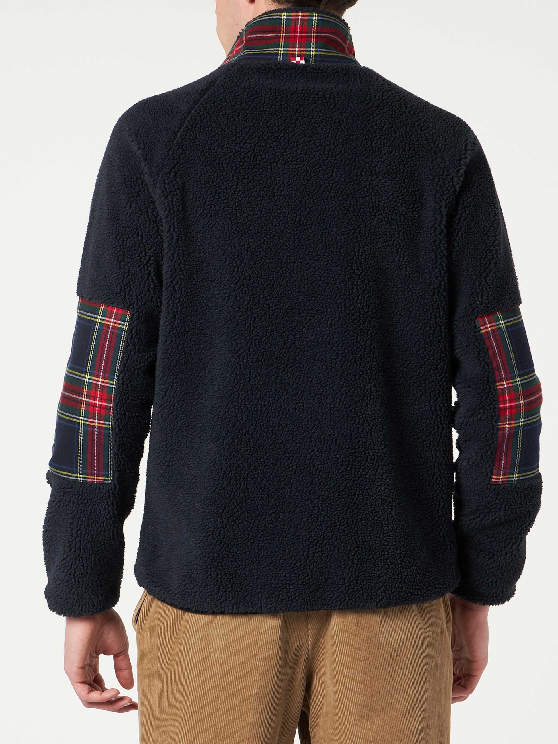 Sherpa jacket with pocket and St. Barth embroidery - MC2 Saint Barth