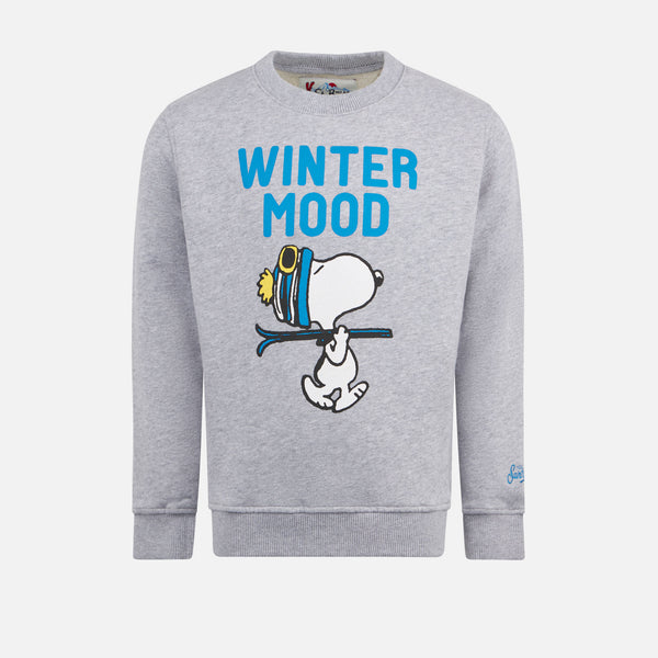 Graues Jungen-Sweatshirt mit Rundhalsausschnitt und Snoopy-Aufdruck | SNOOPY PEANUTS™ SONDEREDITION