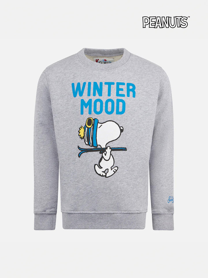 Felpa da bambino girocollo grigia con stampa Snoopy | EDIZIONE SPECIALE SNOOPY PEANUTS™