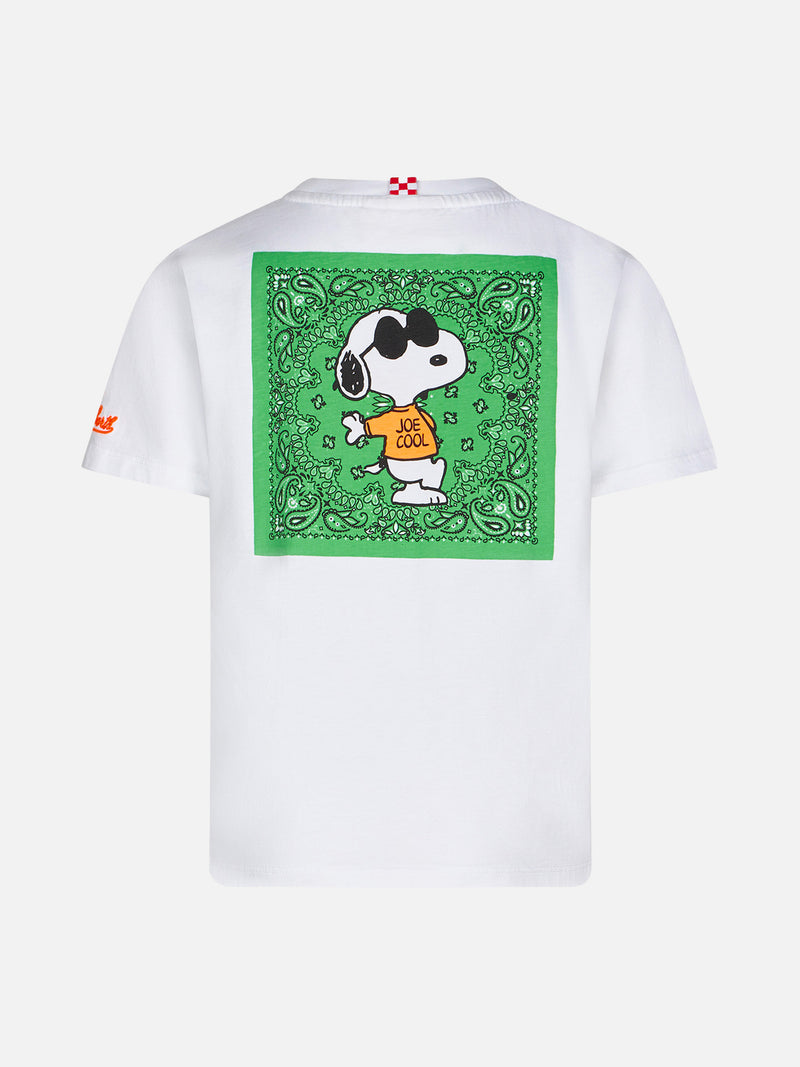 Baumwoll-T-Shirt für Jungen mit „I'm cool“-Stickerei vorne und Snoopy auf der Rückseite | PEANUTS™ SONDEREDITION