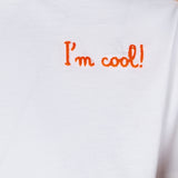 Baumwoll-T-Shirt für Jungen mit „I'm cool“-Stickerei vorne und Snoopy auf der Rückseite | PEANUTS™ SONDEREDITION