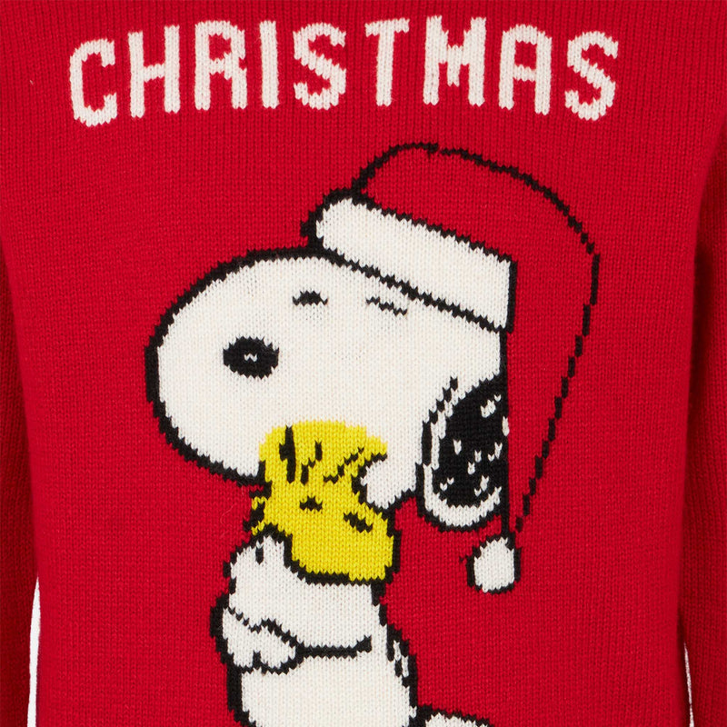 Maglia per bambina rossa Natale Snoopy | EDIZIONE SPECIALE PEANUTS™
