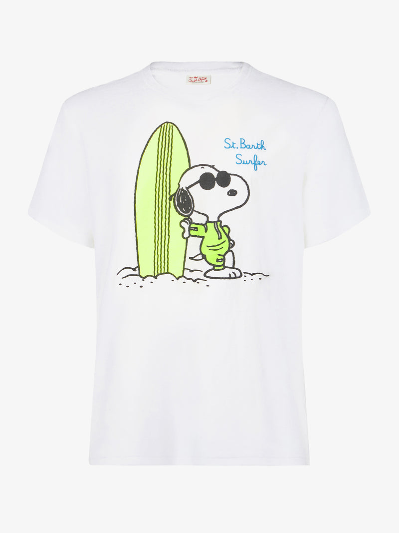 Herren-T-Shirt aus Baumwolle mit Surfer-Snoopy-Aufdruck | Peanuts® Sonderausgabe