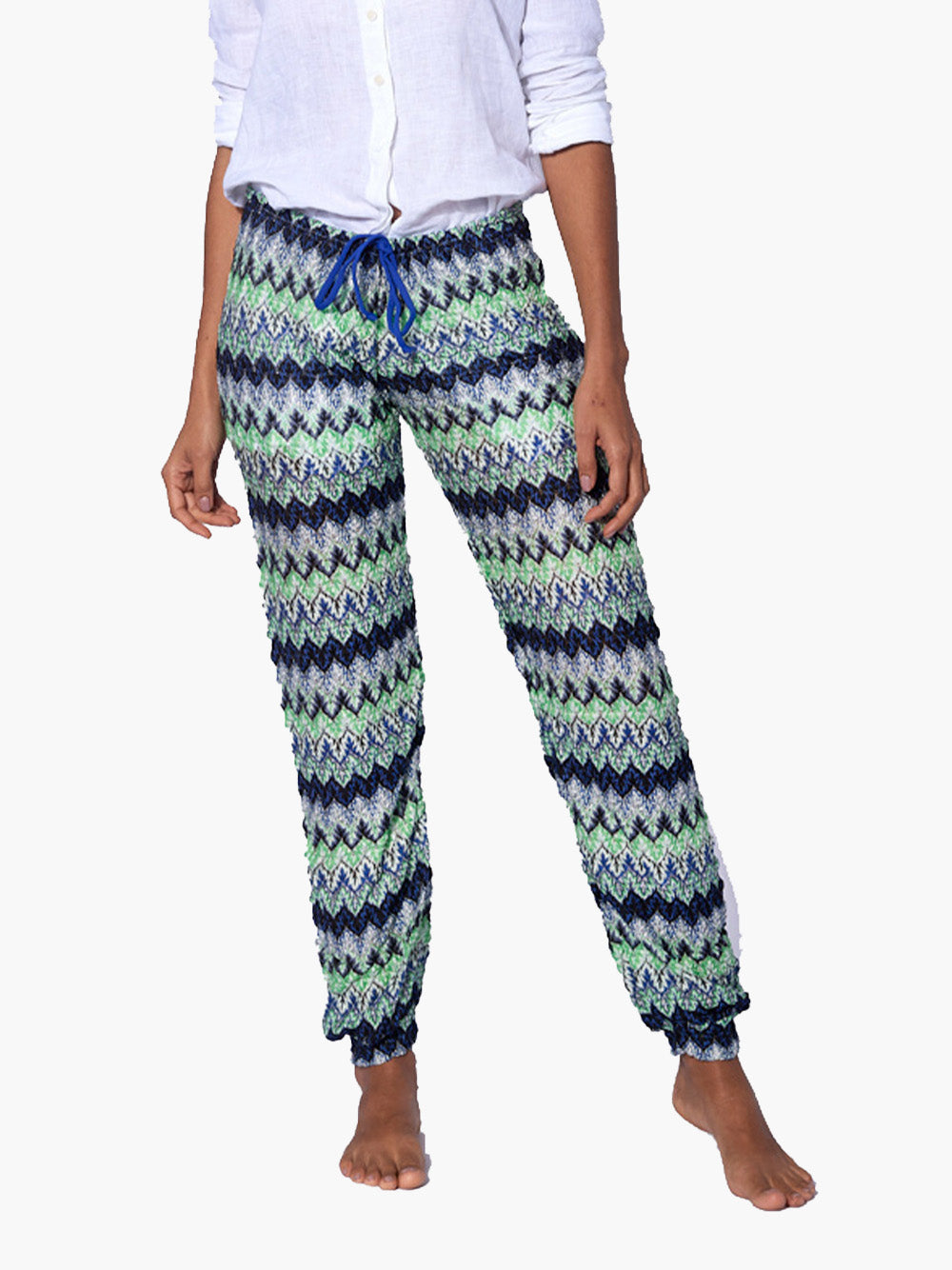 Multicolor bluette chevron knitted pants - MC2 Saint Barth