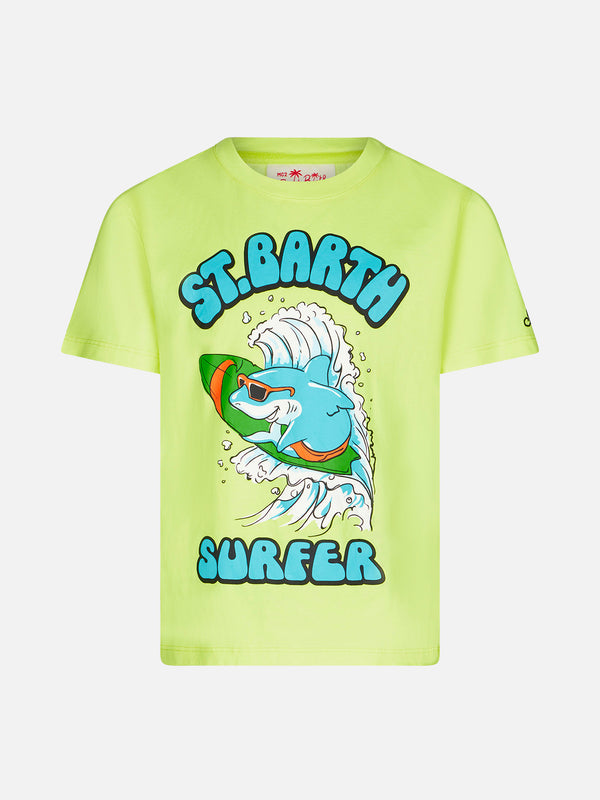 Baumwoll-T-Shirt für Jungen mit St. Barth Surfer-Aufdruck