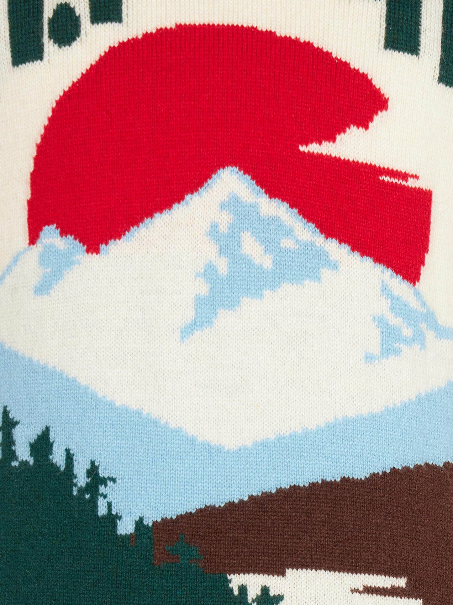 Weißer Pullover für Jungen mit St. Moritz-Jacquard