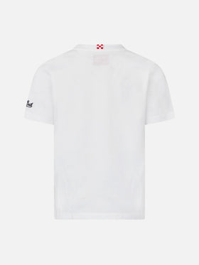 Boy cotton t-shirt with car print - MC2 Saint Barth