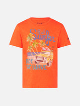 Jungen-T-Shirt mit sattem Surfer-Print