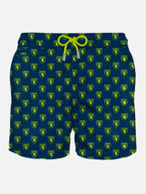 Man light fabric swim shorts with taurus logo | TORINO FC SPECIAL EDITION