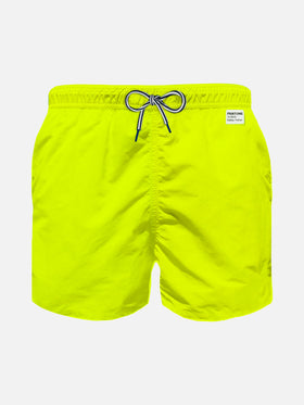 Costume da bagno da bambino giallo fluo | EDIZIONE SPECIALE PANTONE®
