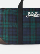 Reisetasche mit Tartan-Print