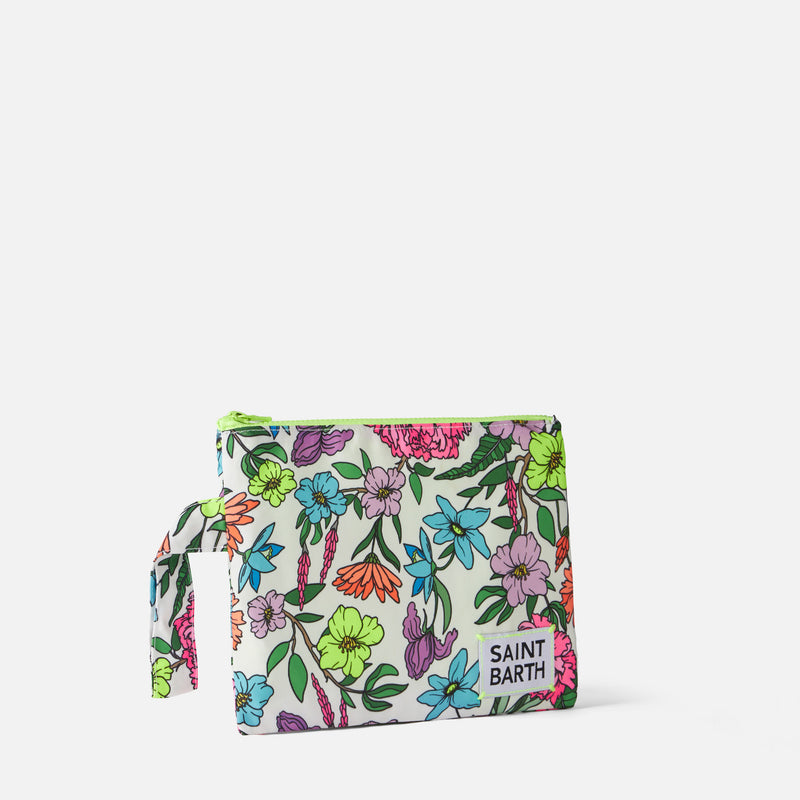 Pareasy nylon pochette with flower print