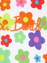 Frottee-Poncho für Mädchen mit mehrfarbigem Gänseblümchen