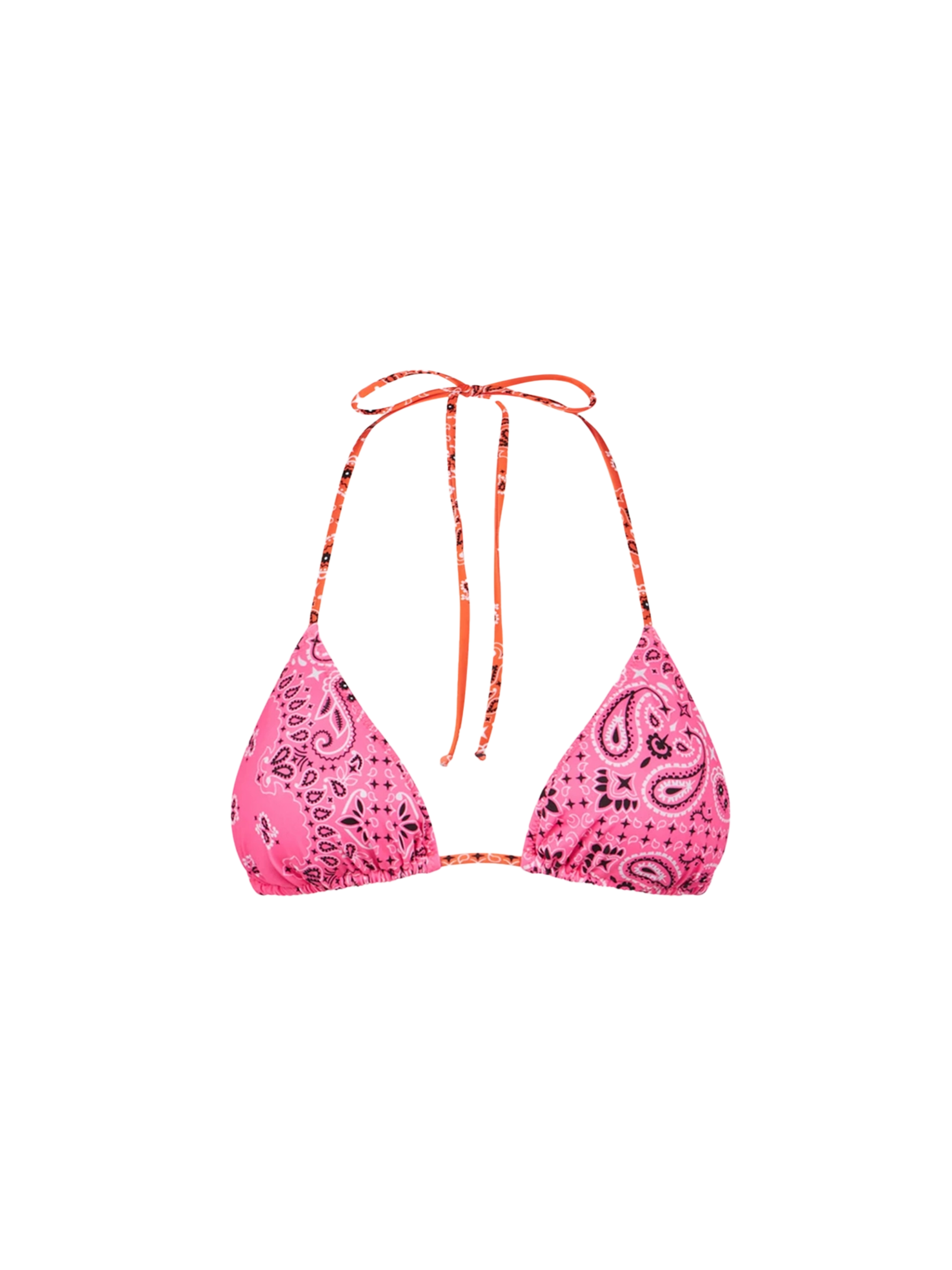 Woman triangle top with bandanna print - MC2 Saint Barth