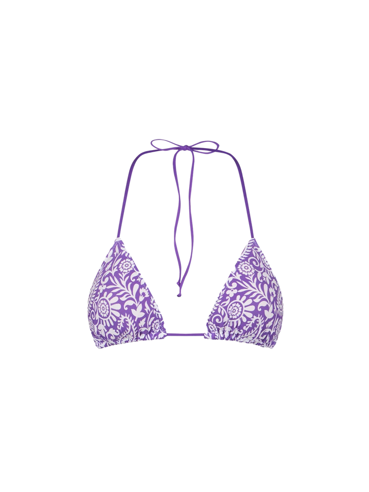 Top a triangolo donna con stampa paisley