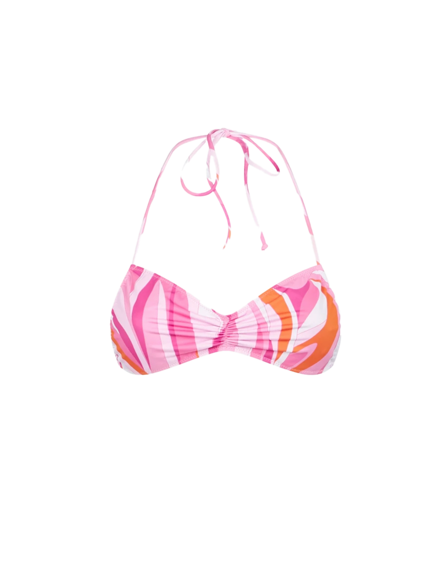 Bandeau-Top für Damen mit Wellenprint