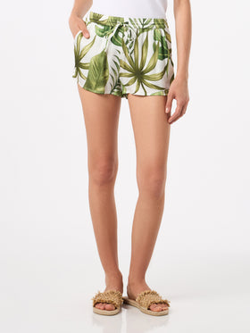 Tropical print woman shorts - MC2 Saint Barth