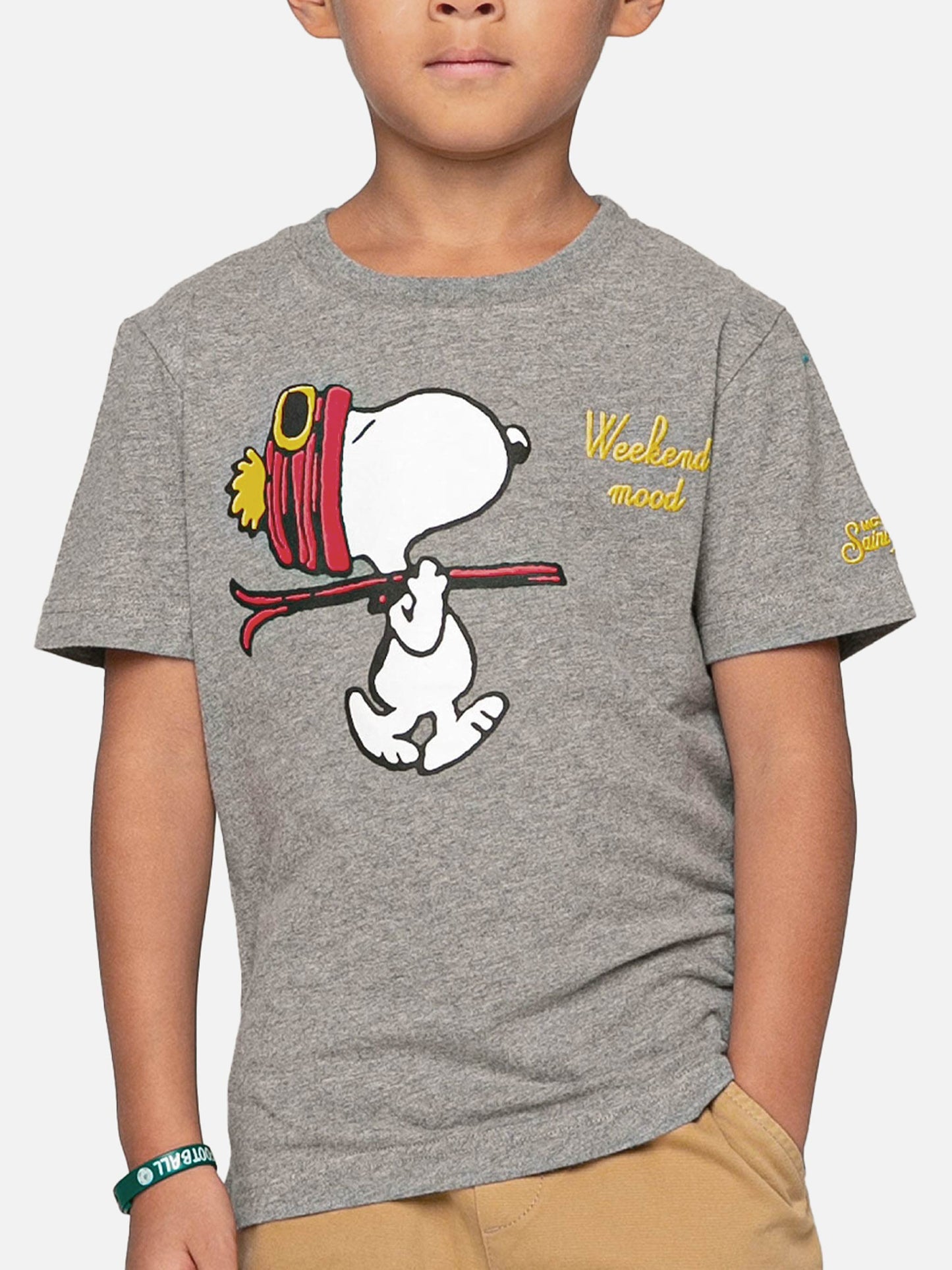 T-shirt da bambino con stampa e ricamo Snoopy | SNOOPY - EDIZIONE SPECIALE PEANUTS™