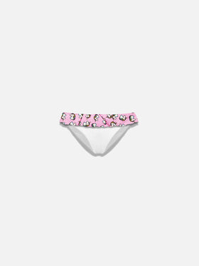 Girl ruffled swim briefs with unicorn print - MC2 Saint Barth