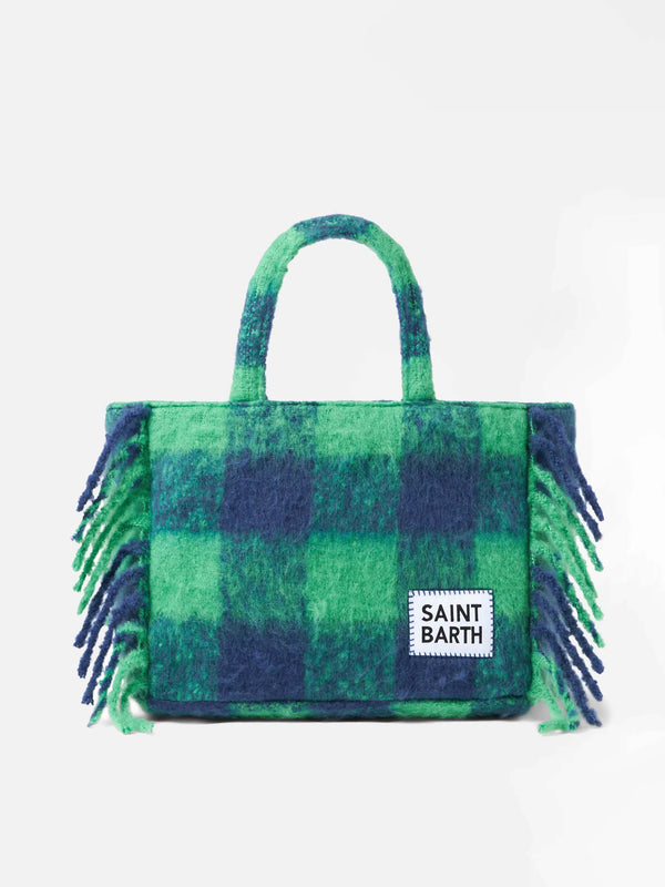 Colette-Handtasche mit grünem Tartan-Print