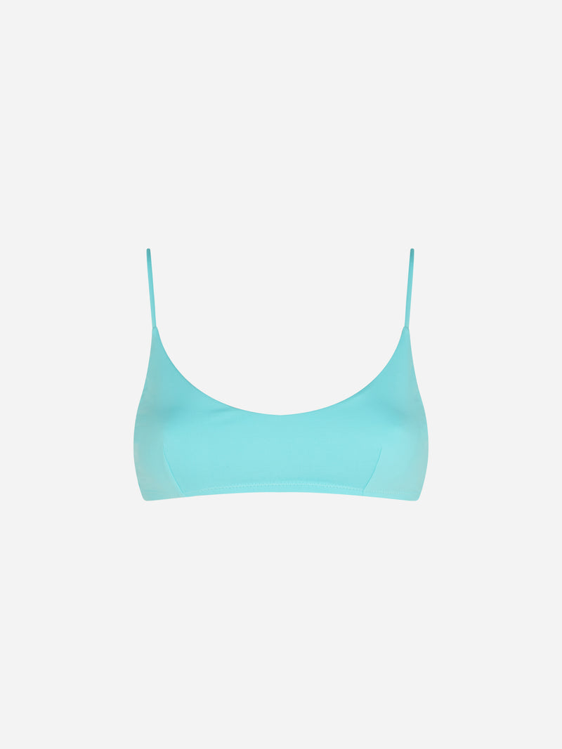 Wassergrünes Bralette-Strandtop Judy für Damen