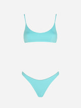 Wassergrüner Damen-Bralette-Bikini