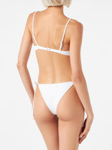 Weißer Bralette-Bikini für Damen